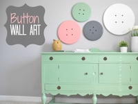 Decor and the Dog Button Wall Decoration